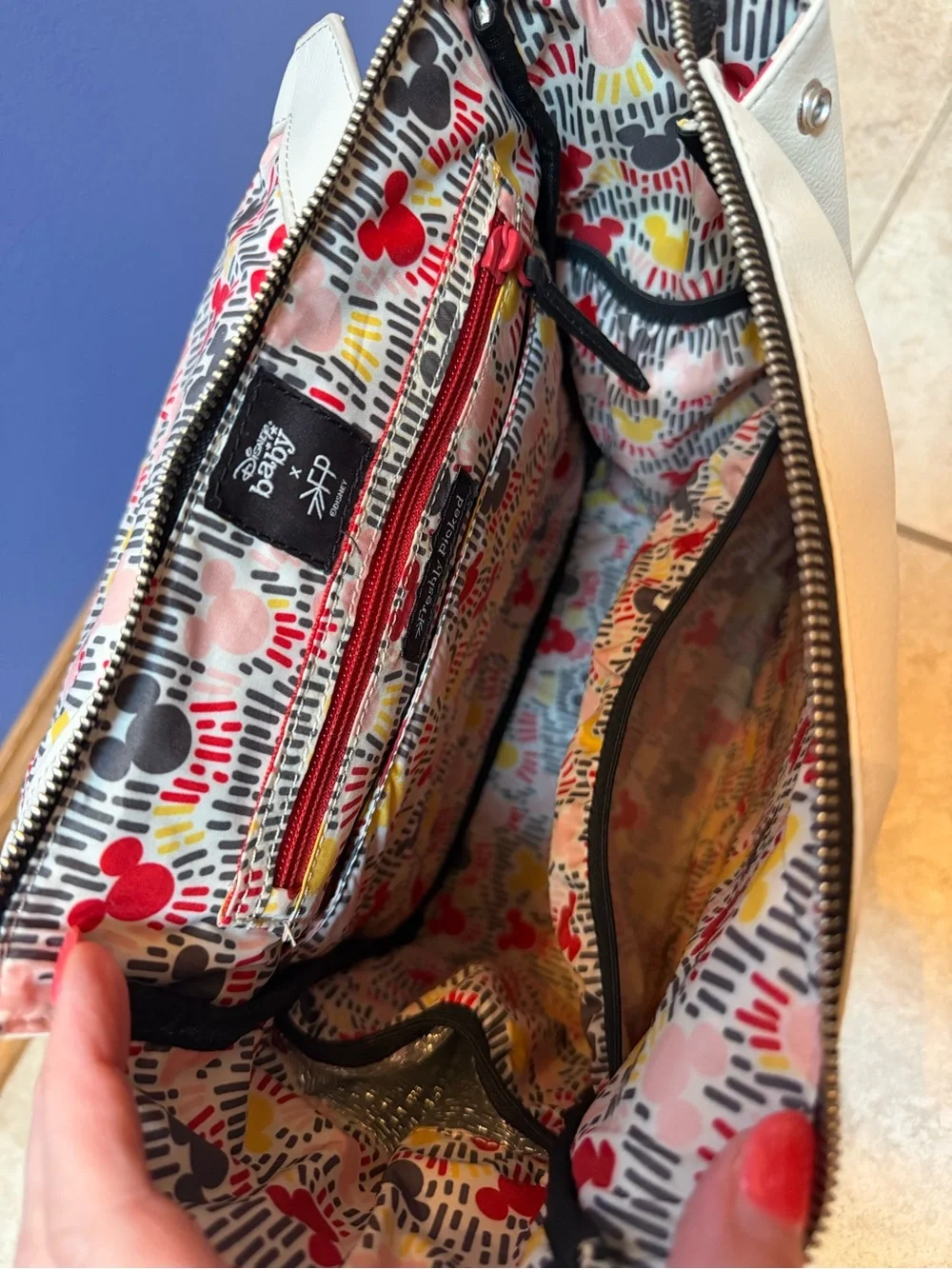 Freshly Picked x Disney Baby Ivory Mickey Ear Backpack